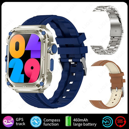 Multifunctional Large Screen Square Health Monitoring Outdoor Smart Watch
