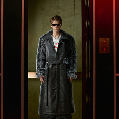 Cotton Padded Thickened Thermal Long Leather Wind Coat Ultimate Shelter
