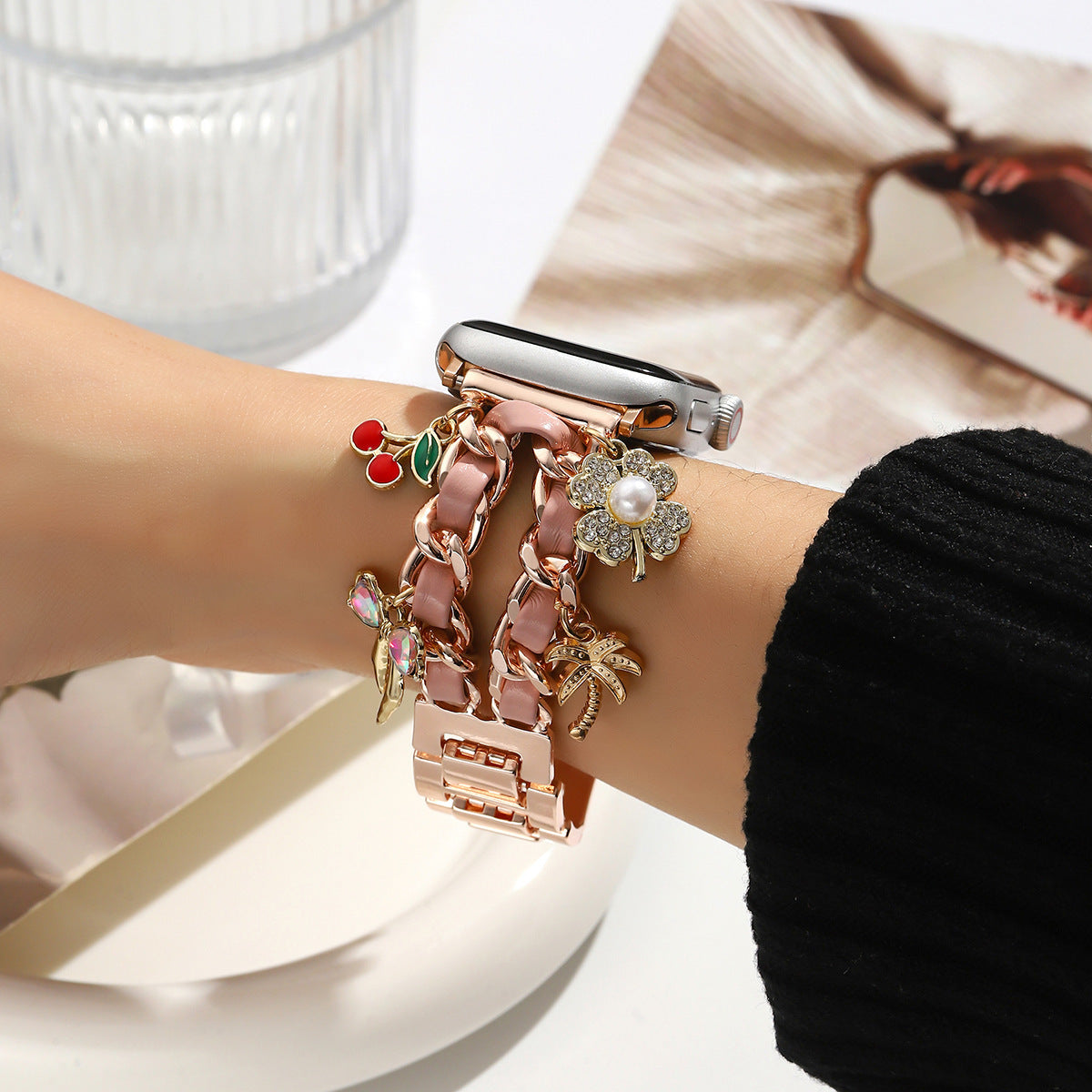 Fashion Sweet Strawberry Flower Strap