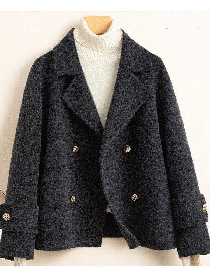 Women's Small Temperament Suit Woolen Coat