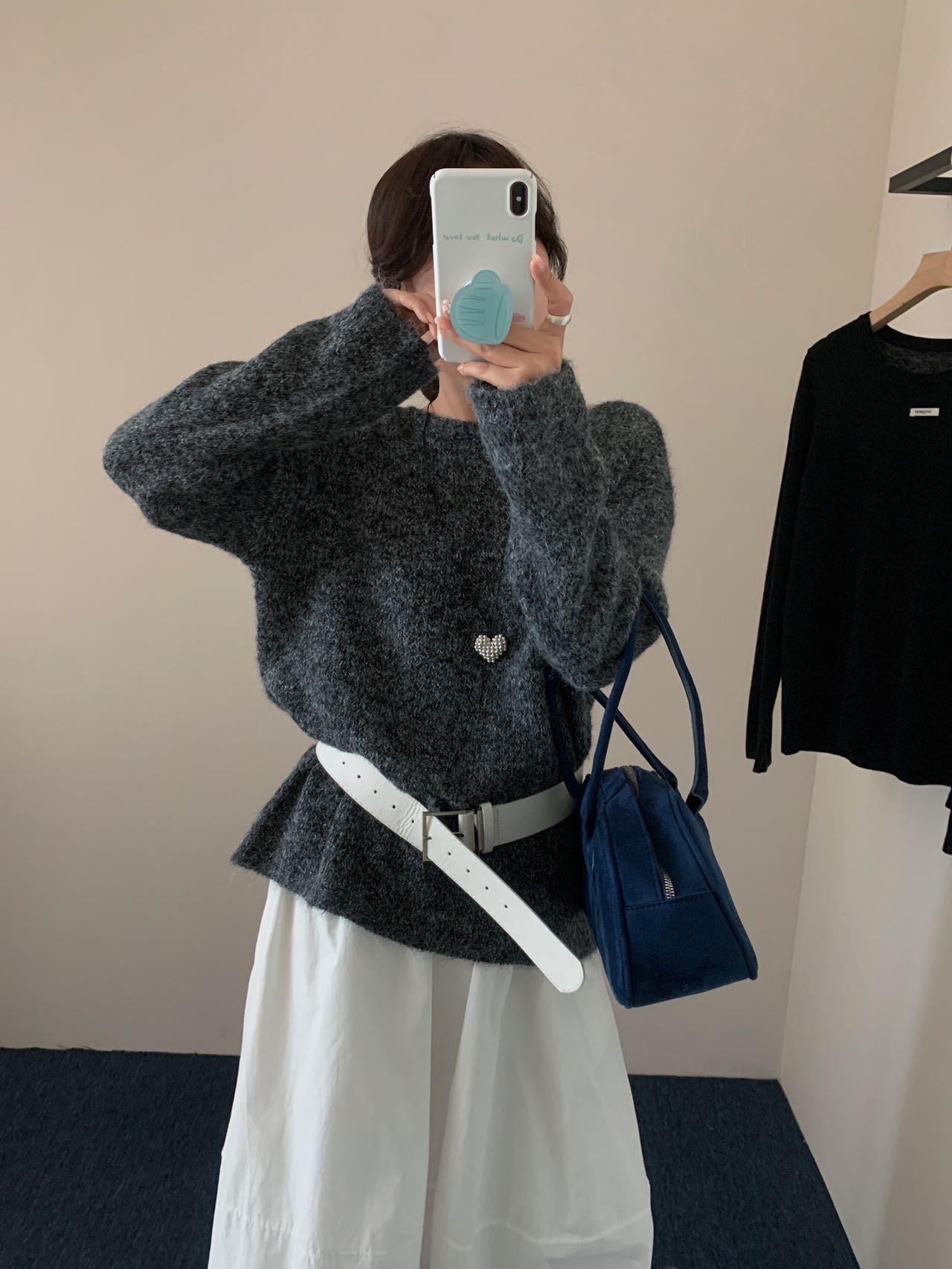 Korean Classic Round Neck High-grade Loose Soft And Glutinous Wear Knitted Sweater