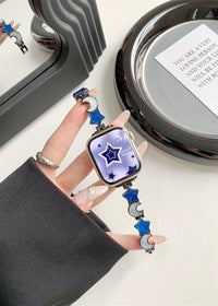 Blue Star White Moon Black