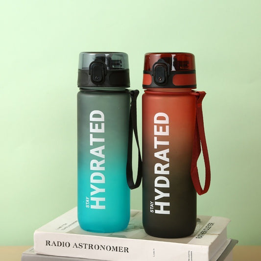Gradient Single-layer Sports Water Bottle