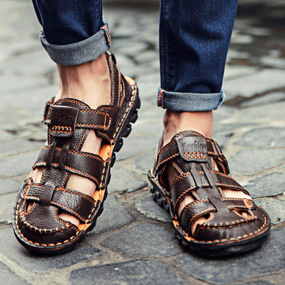 Non-Slip Sovereign: Men’s Baotou Performance Beach Sandals