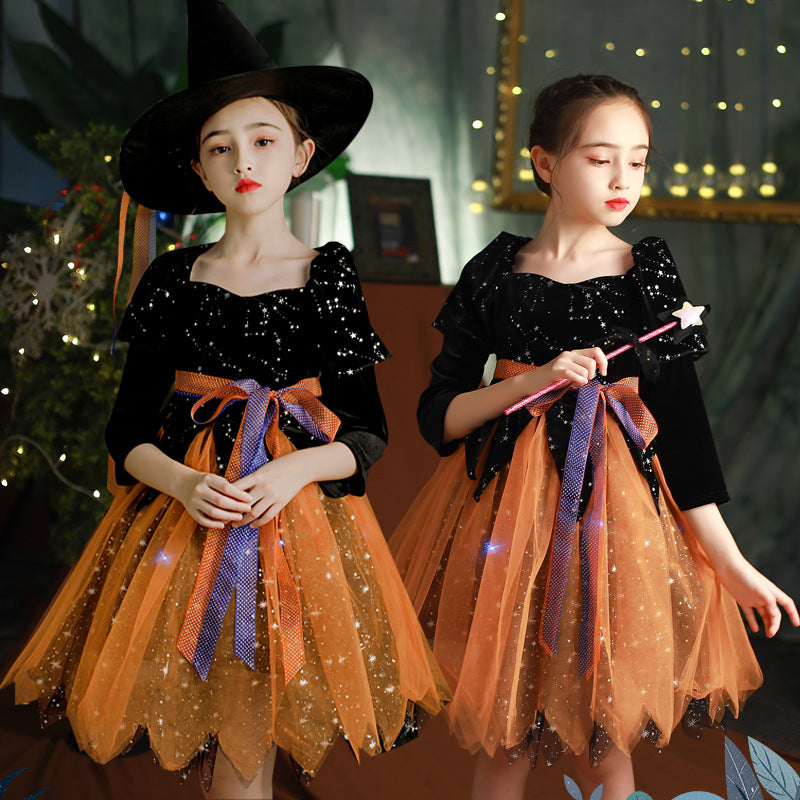 The Midnight Gown: Halloween Children’s Occasion Dress