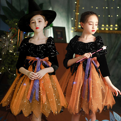 The Midnight Gown: Halloween Children’s Occasion Dress