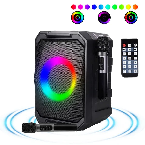 The Master Stage: Wireless Party Speaker with Dual Mics