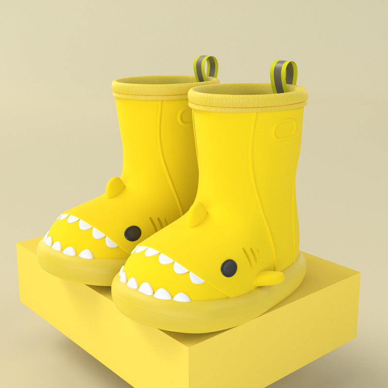 Shark Attack: Children’s Cartoon Waterproof Rain Boots