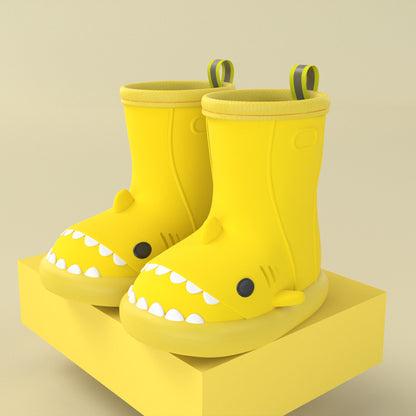 Shark Attack: Children’s Cartoon Waterproof Rain Boots