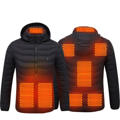 Carbon-Fiber USB Thermal Heated Power Coat