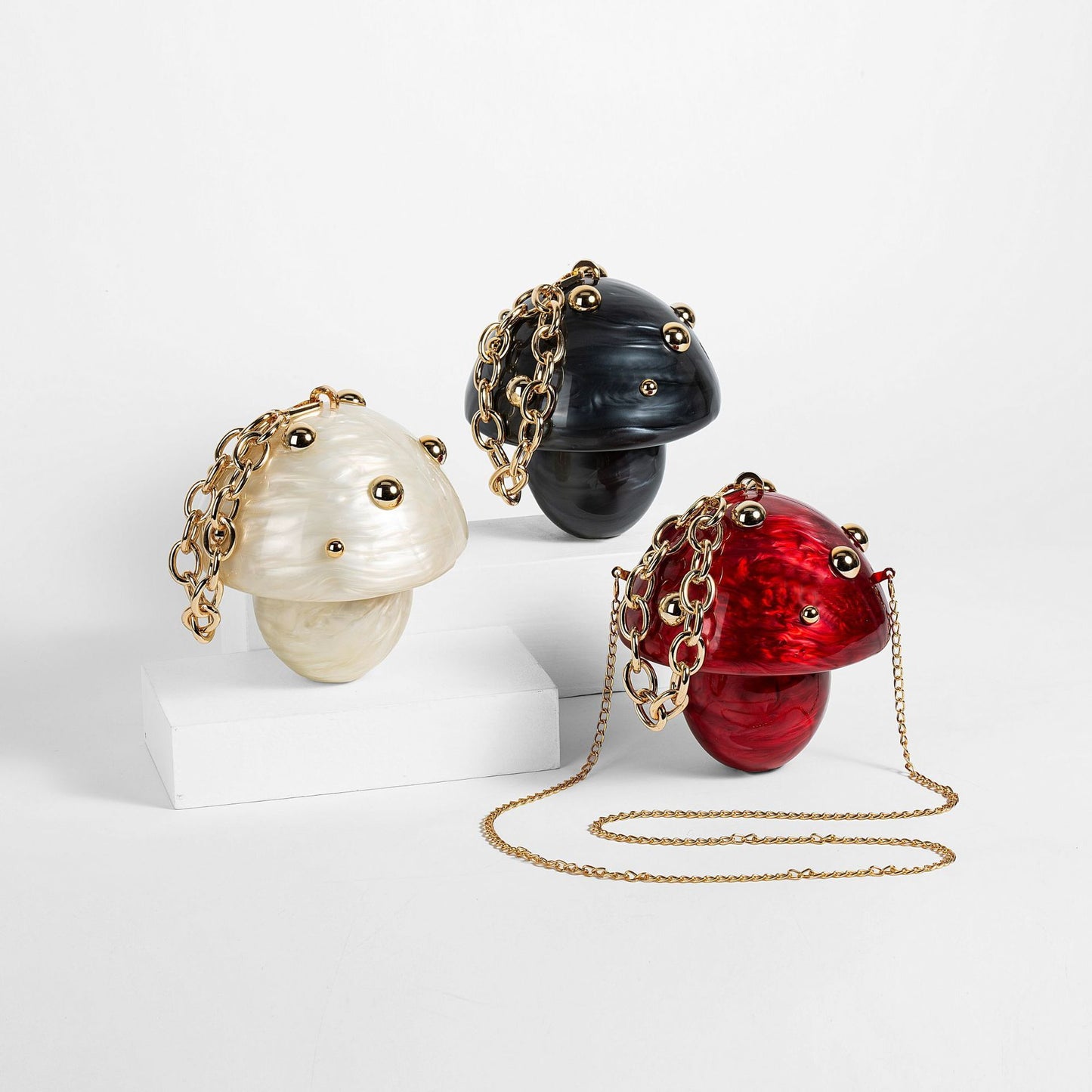 Portable Mushroom Acrylic Bag Fashion