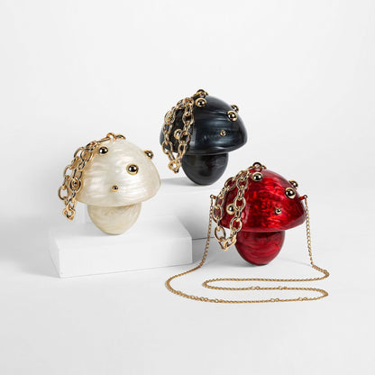 Portable Mushroom Acrylic Bag Fashion