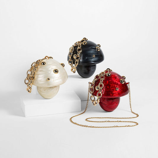 Portable Mushroom Acrylic Bag Fashion