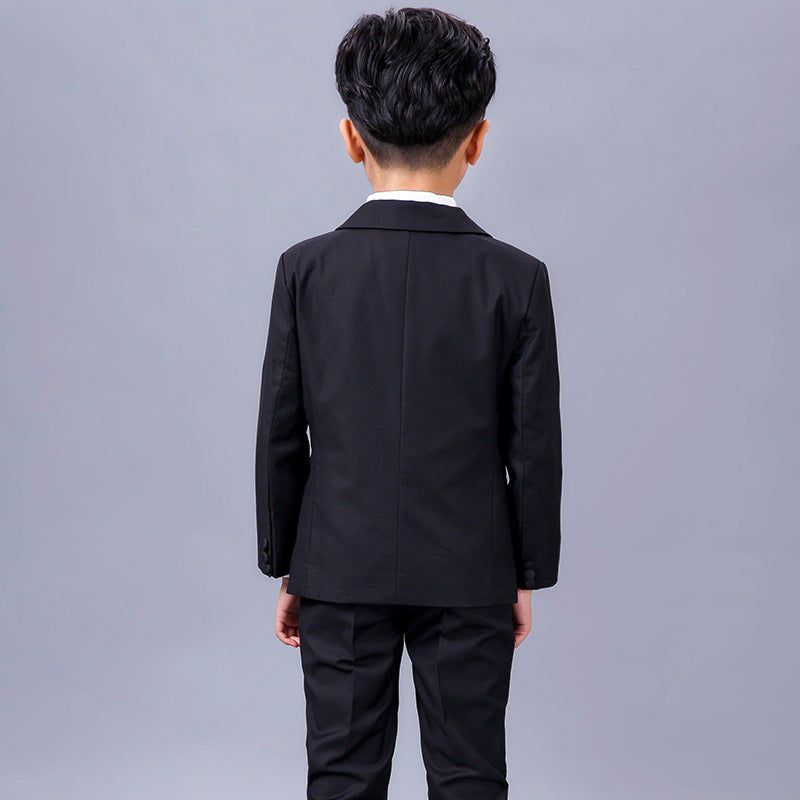 Ceremonial Midnight Black Formal Gala Suit