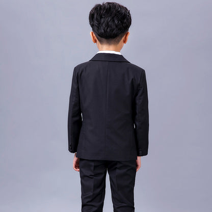 Ceremonial Midnight Black Formal Gala Suit