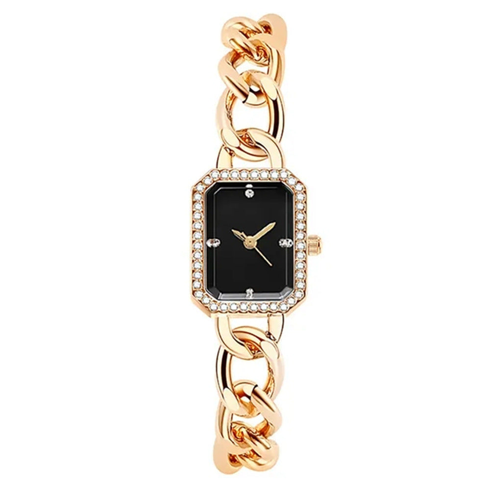 Luxury Classic Style Rectangular Women's Quartz Watch