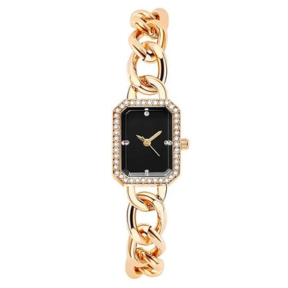 Luxury Classic Style Rectangular Women's Quartz Watch