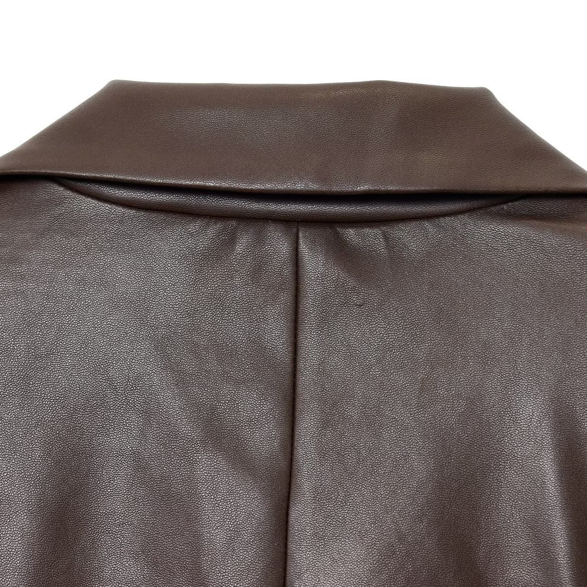 Simple Straight Leather Effect Blazer For Women