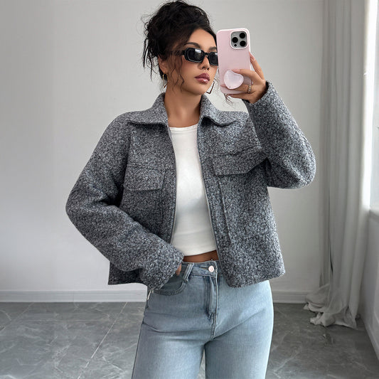 Elegant Long-sleeved Jacket For Women