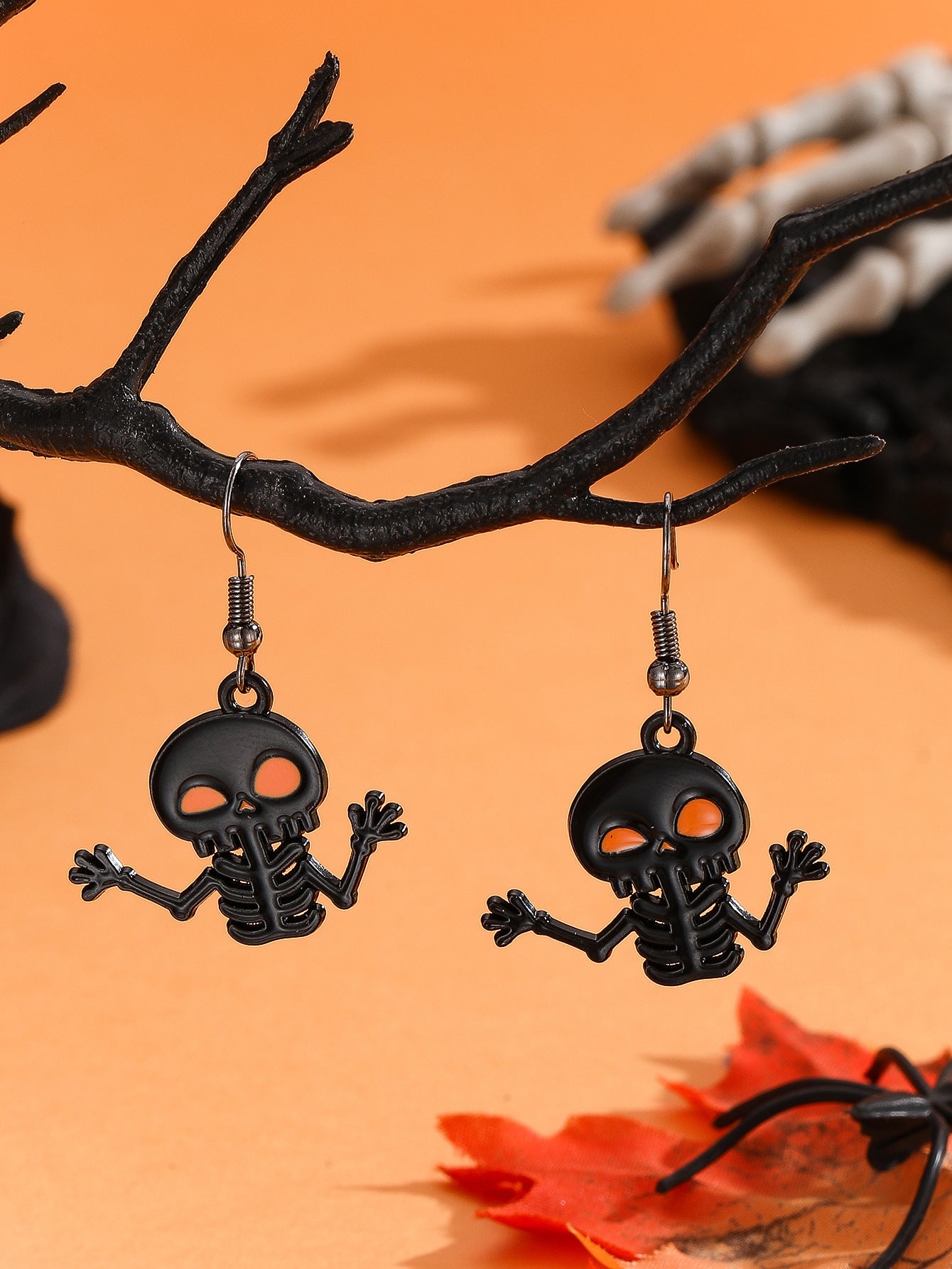 Exaggerated Dark Halloween Jewelry Earrings