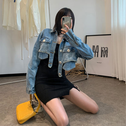 Light Blue Denim Jacket For Women