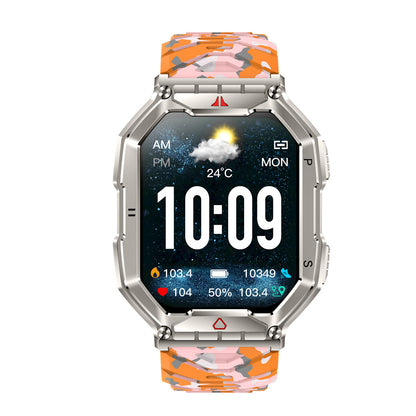 KR82 Vanguard: Bluetooth Calling & Health Metric Monitor