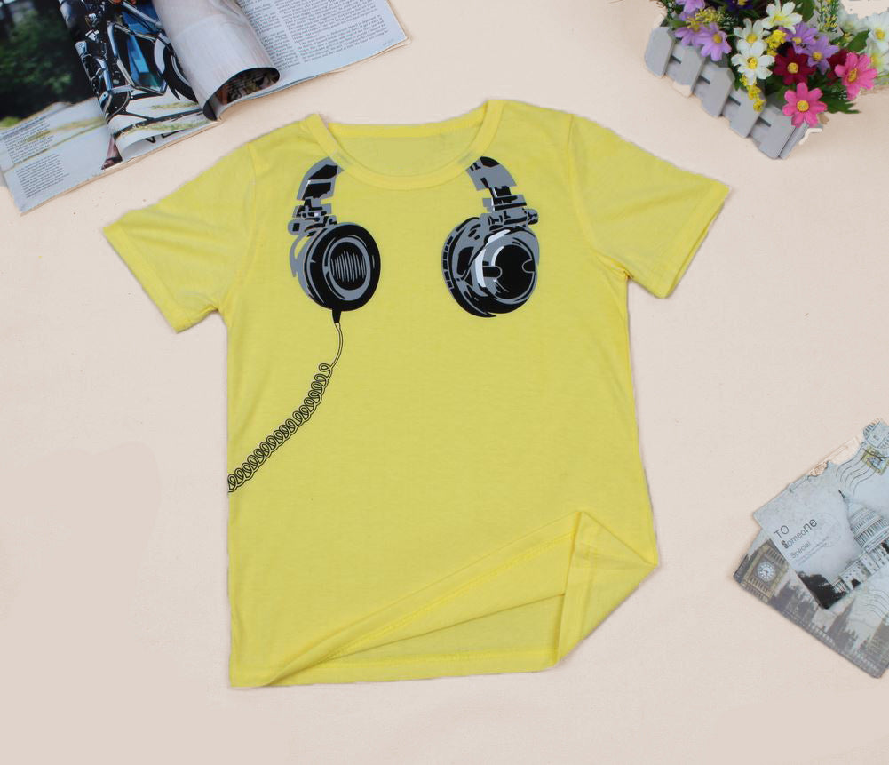 The Patterned Earplug: Patterned Short-Sleeve T-Shirt with Earplugs