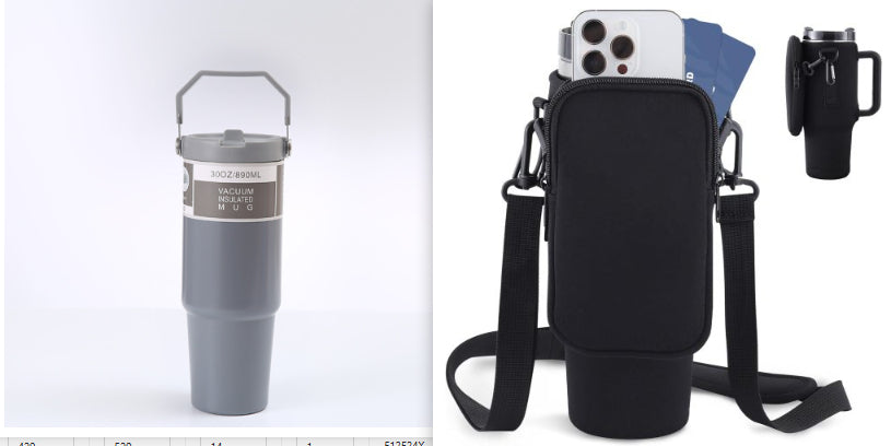 Commuter Tumbler: Stainless Steel Travel Cup with Handle