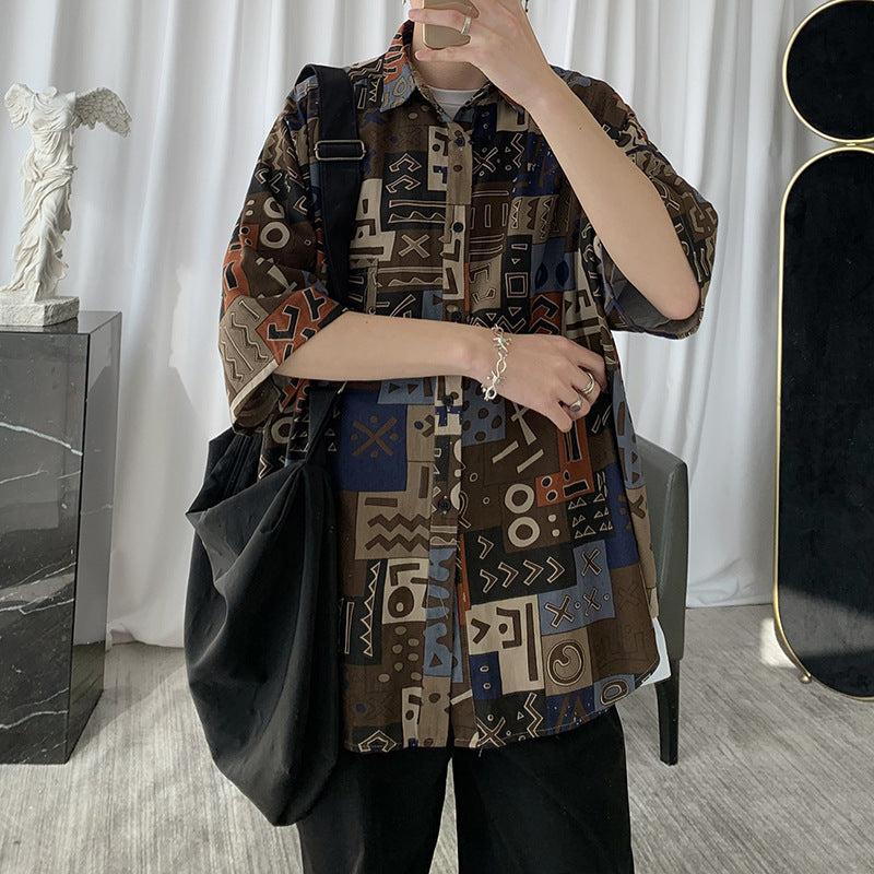 Women's Loose Retro Long Sleeve Shirt