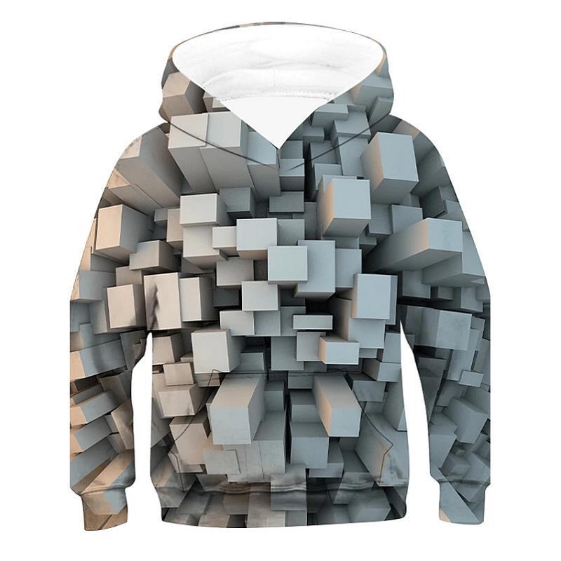Surrealist 3D Digital Graphic Statement Hoodie