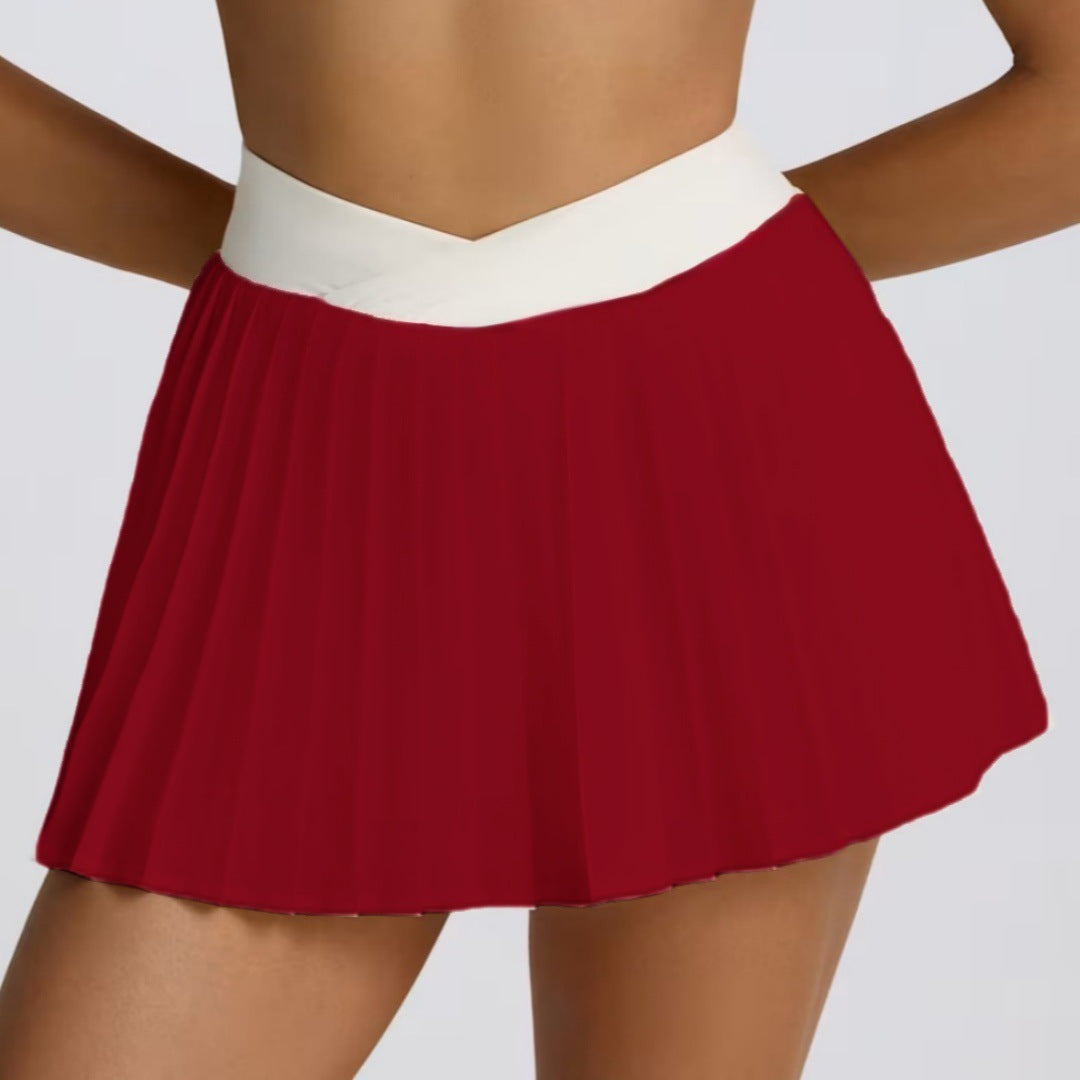 Quick-drying Slim Fit Golf Skirt With Safety Pants Fitness