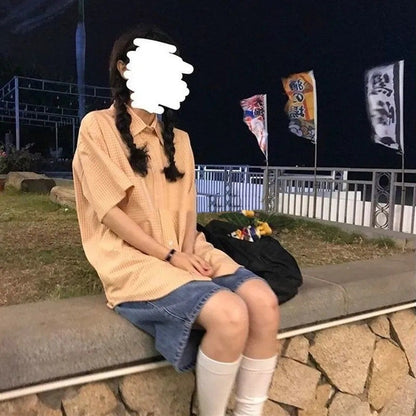 Retro Wide Leg Denim Capris For Women