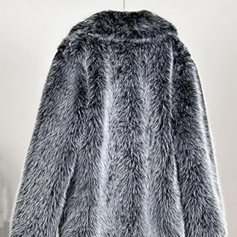 Extended Women's Clothing Imitation Fox Fur Warm Winter Coat