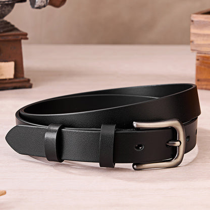 First Layer Cow Leather Belt Women's New