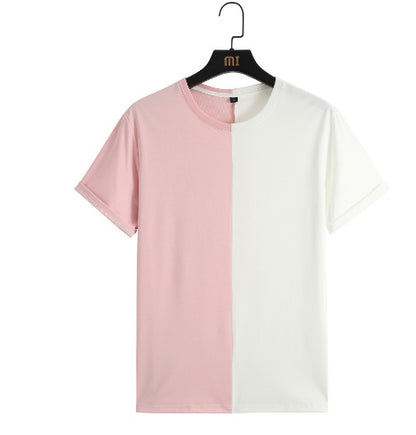 Two Colors Sports Casual T-shirt Short Sleeve Men