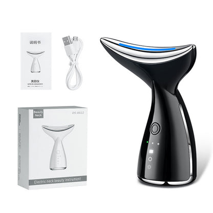 EMS Microcurrent Neck & Face Lifting Device | 3-Color LED Photon Therapy for Skin Tightening & Double Chin Reduction