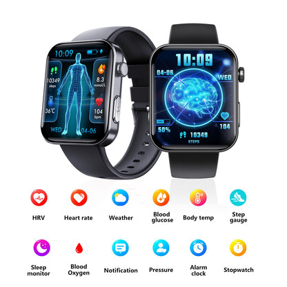 Smart Watch For Men Women Healthy Mornitoring Ips Screen Fitness Tracker With Bluetooth Call  IP67 Waterproof Heart Rate Sleep SpO2 Monitor Pedometer Multiple Sports 7 Days Battery Life