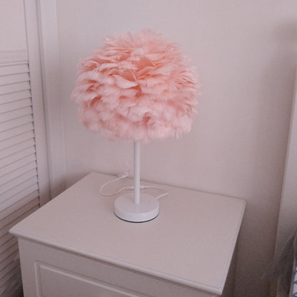 Bedroom Artistic Lamp Feather Table Lamp