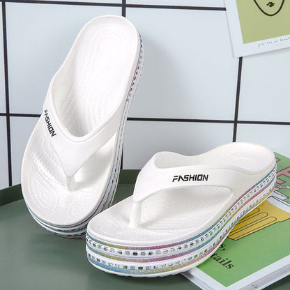 Women's Thick-soled Beach Casual Fashion Slippers