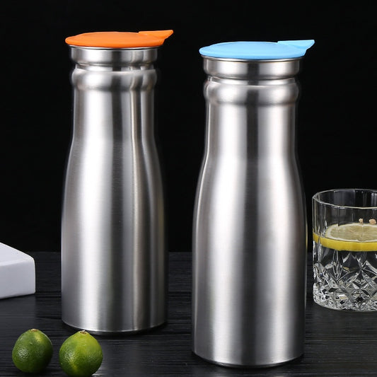 Minimalist Pitcher: Single-Layer Stainless Steel Cold Bottle