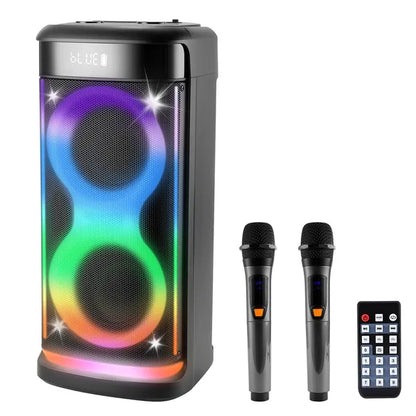The Sonic Beacon: Portable Party Speaker with Mic & Remote