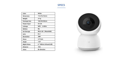 IMILAB A1 Camera 2K Wi-Fi Camera
