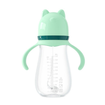 Wide Caliber: PP Straw Baby Water & Milk Feeding Bottle