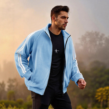 Street-Chic Versatile Zippered Fleece Jacket