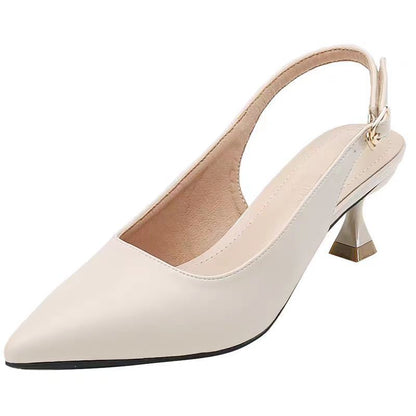 Plus Size Pointed-toe Hollowed Women's One-strap Sandals