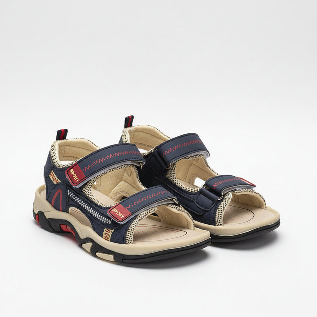 Elementary Kinetic: School-Ready Velcro Sports Sandals
