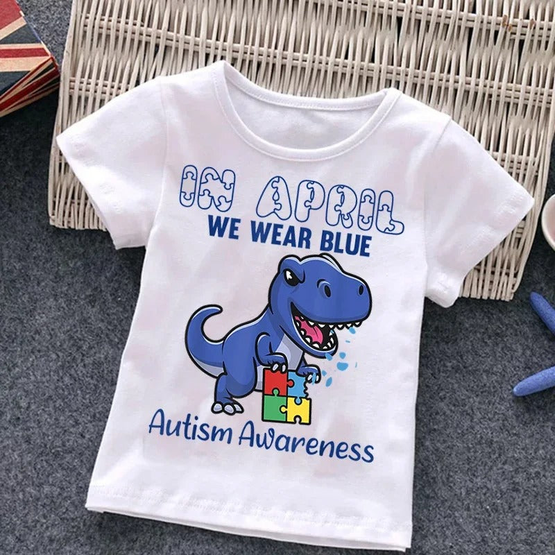 The Awareness Tee: Boys’ Autism Awareness Puzzle Graphic Top
