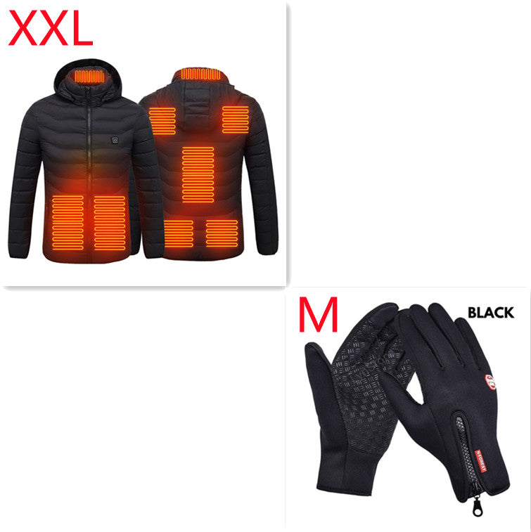 Carbon-Fiber USB Thermal Heated Power Coat