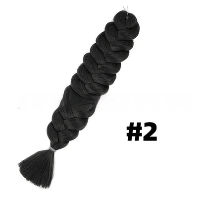 High Temperature Fiber Wig Black And Golden Braids Hair Extension Big Braids