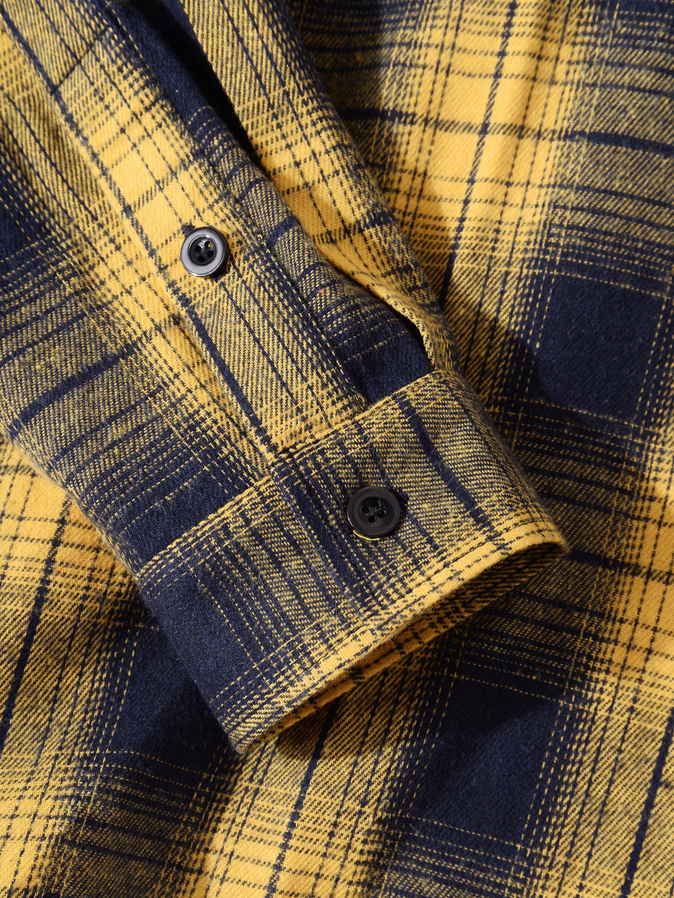 Casual Men's Jacket Plaid Hooded Long Sleeve